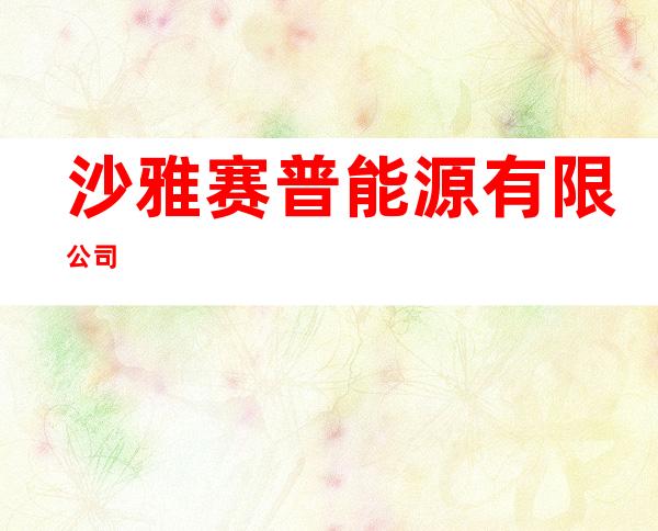 沙雅赛普能源有限公司